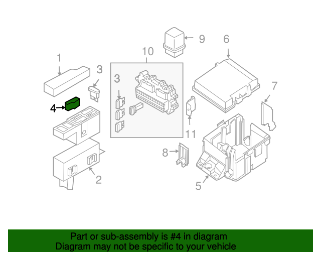 19982012 Nissan Connector Assembly Fusible Link 24370C9911 Parts