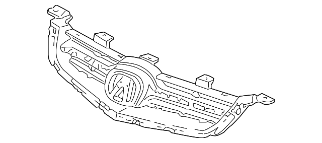 thumbnail image 2 of Front Black Grille Assembly – 2004-2005 Acura TSX, AC1200110, 71121SECA01ZA, Direct Fit 2 of 5