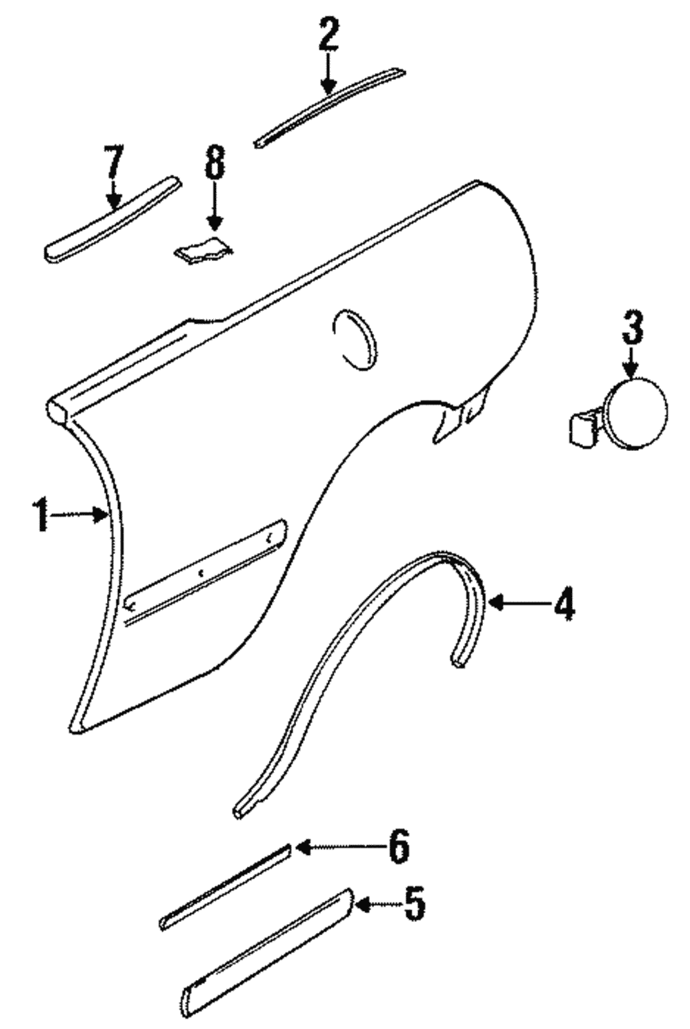 Body Side Molding - GM (25686005)