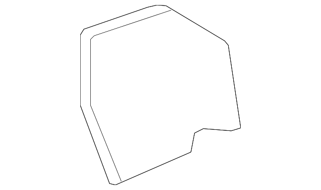 Jet Black Passenger Side Quarter Stowage Pocket Door - GM (95914499)