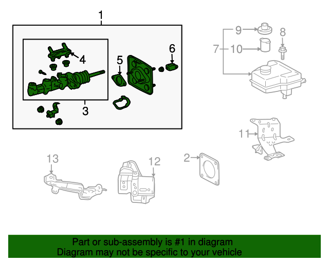 20042009 Toyota Prius Master Cylinder Assembly 4720047020 Toyota Parts