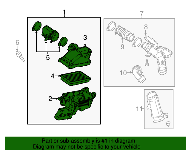 2013-2019 Nissan Air Cleaner Assembly 16500-9KA0A | Nissan Parts Store