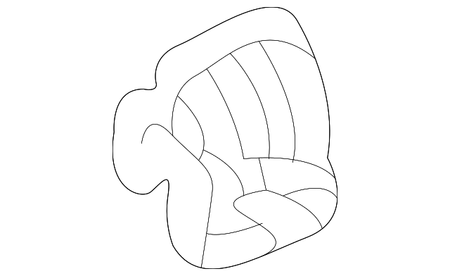 Bracket, Front S/D Pull Hdl (Left-hand) - GM (09134795)