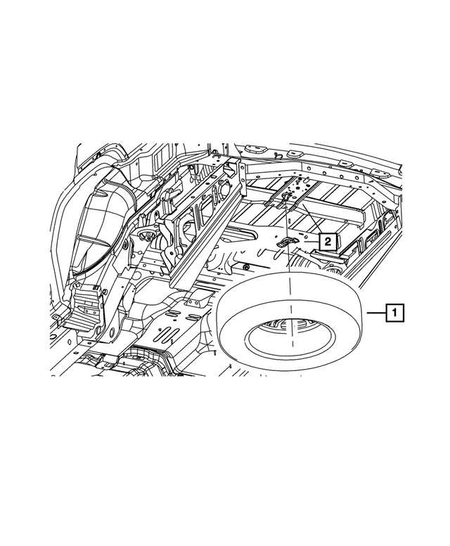 thumbnail image 2 of ECCPP Spare Tire Hoist Carrier Assembly For Jeep Grand Cherokee 2005-2010 - Direct Replacement 2 of 4