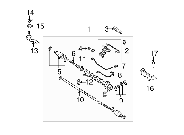 2004-2010 Mazda Rack BP4L-32-119 | RealMazdaParts.com