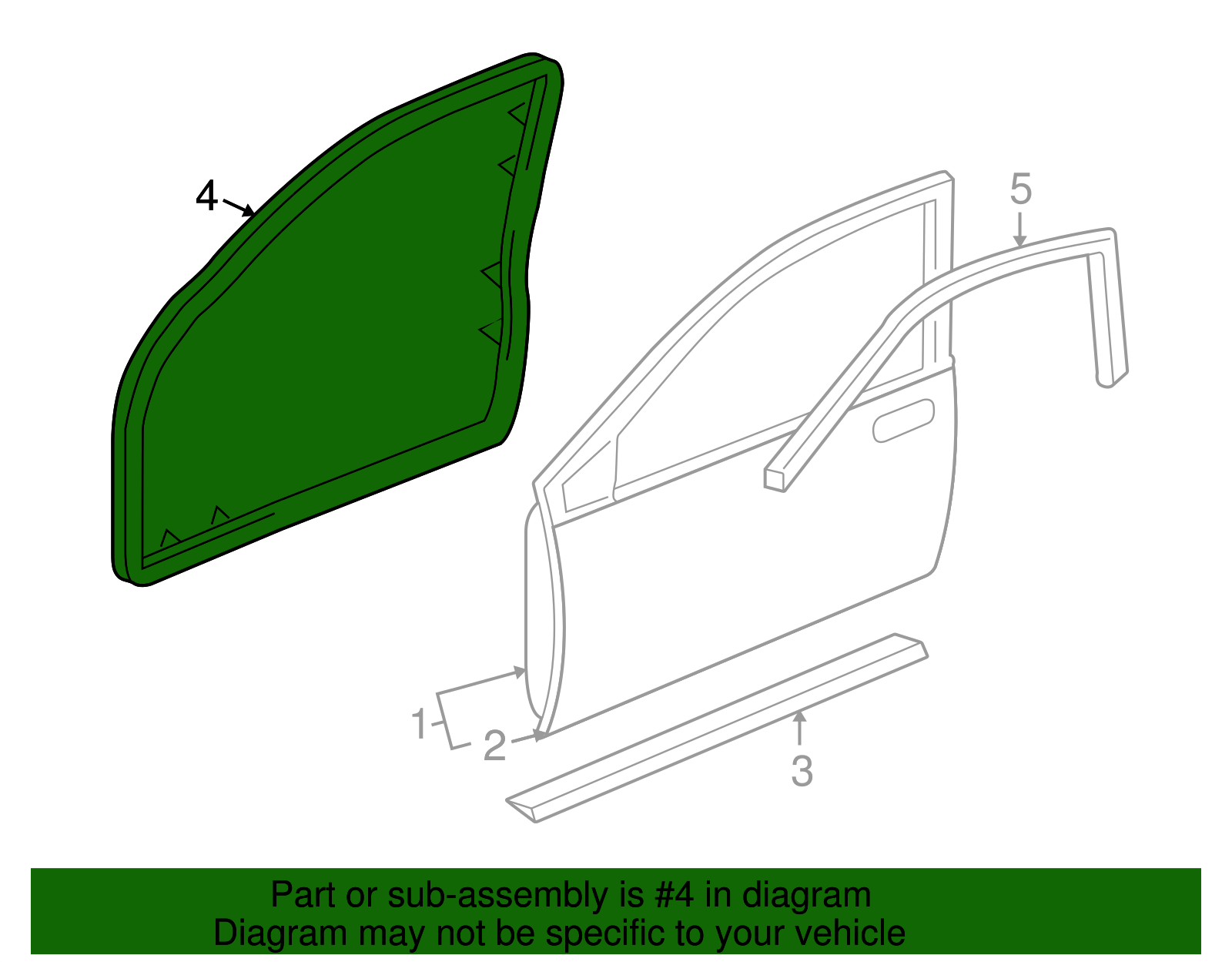 Door Weather-Strip - GM (25666178)
