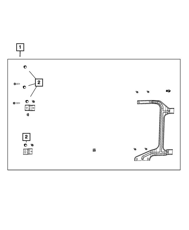2019-2024 Ram Cooling Module Fastener Kit 68442831AA | Mopar eStore