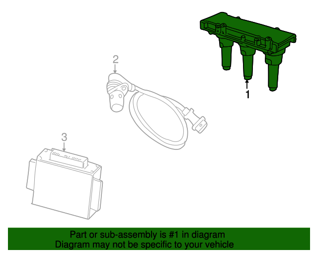 Genuine Ignition Module for 19992003 Saab 95 Part 55561133 Over