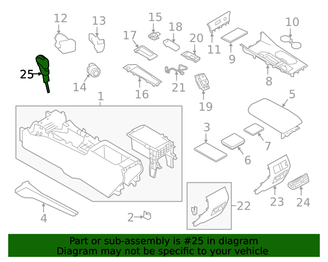20192020 Nissan Altima Shift Knob 349106CA0A