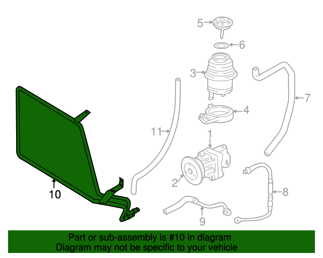 19962002 BMW Z3 Power Steering Cooler 32411093638 OEM Parts Online