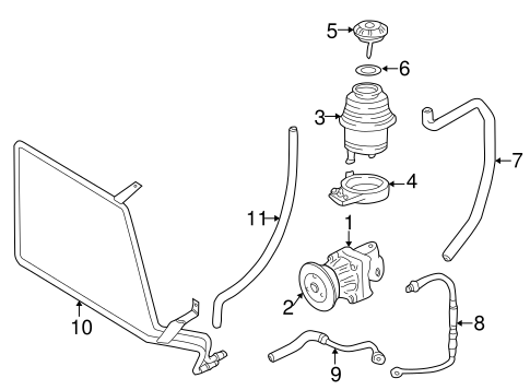 Pump & Hoses for 1996 BMW Z3 #0