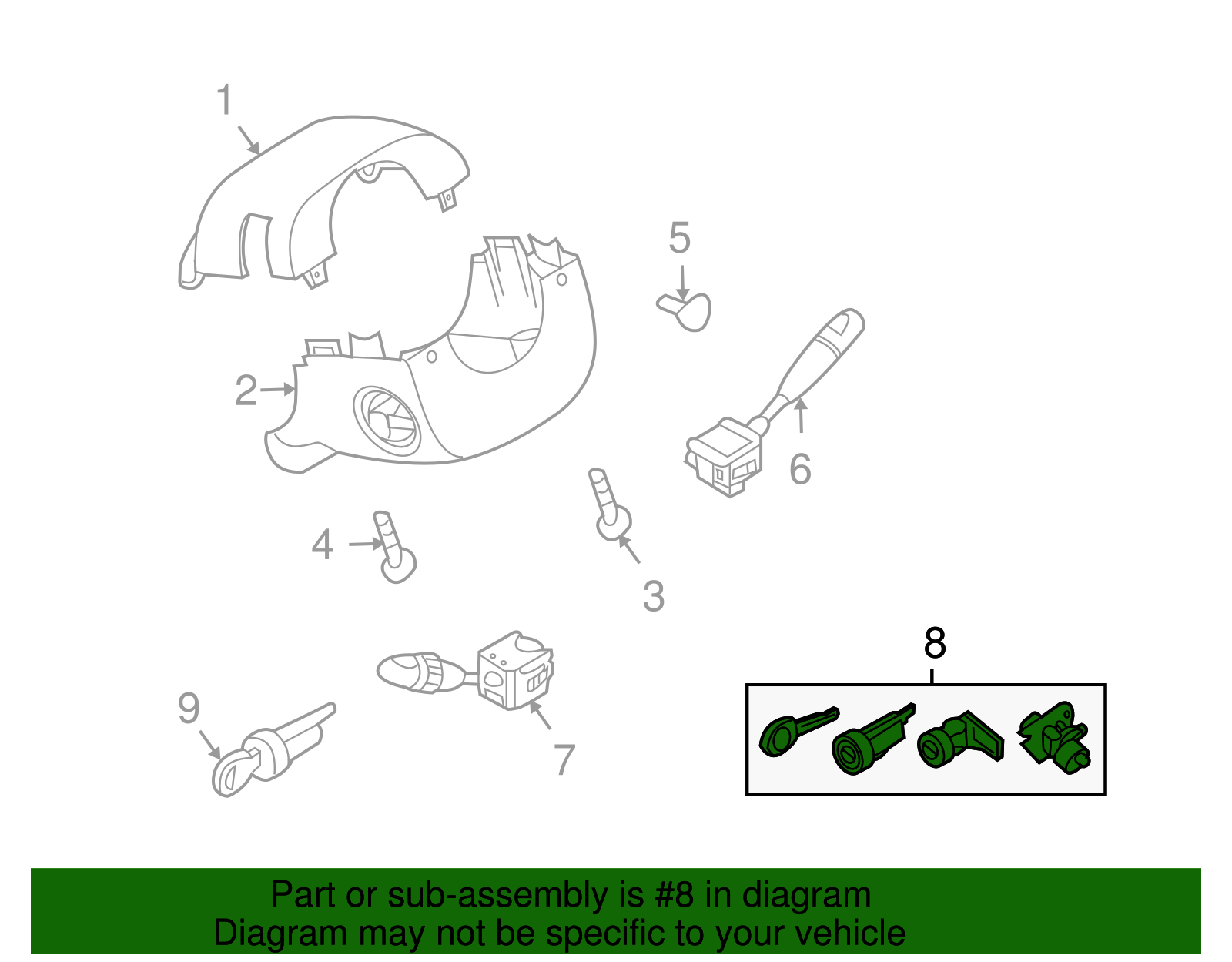 Complete Vehicle Lock Set - GM (96814258)