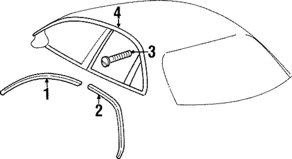 Molding, Roof Front Drip                     *Black - GM (90547337)