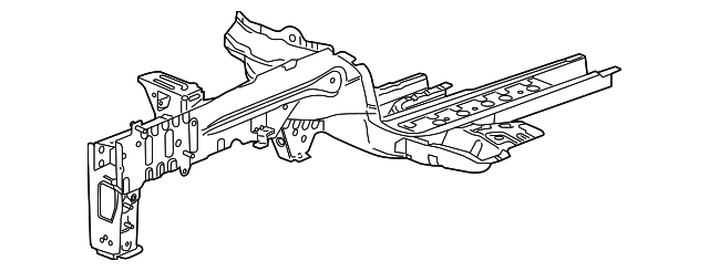 Driver Side Front Fender Rail with Rivets - GM (95395932)