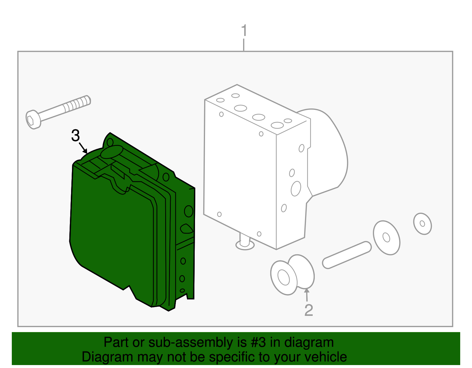 Electronic Brake and Traction Control Module with 4 Bolts - GM (92203497)