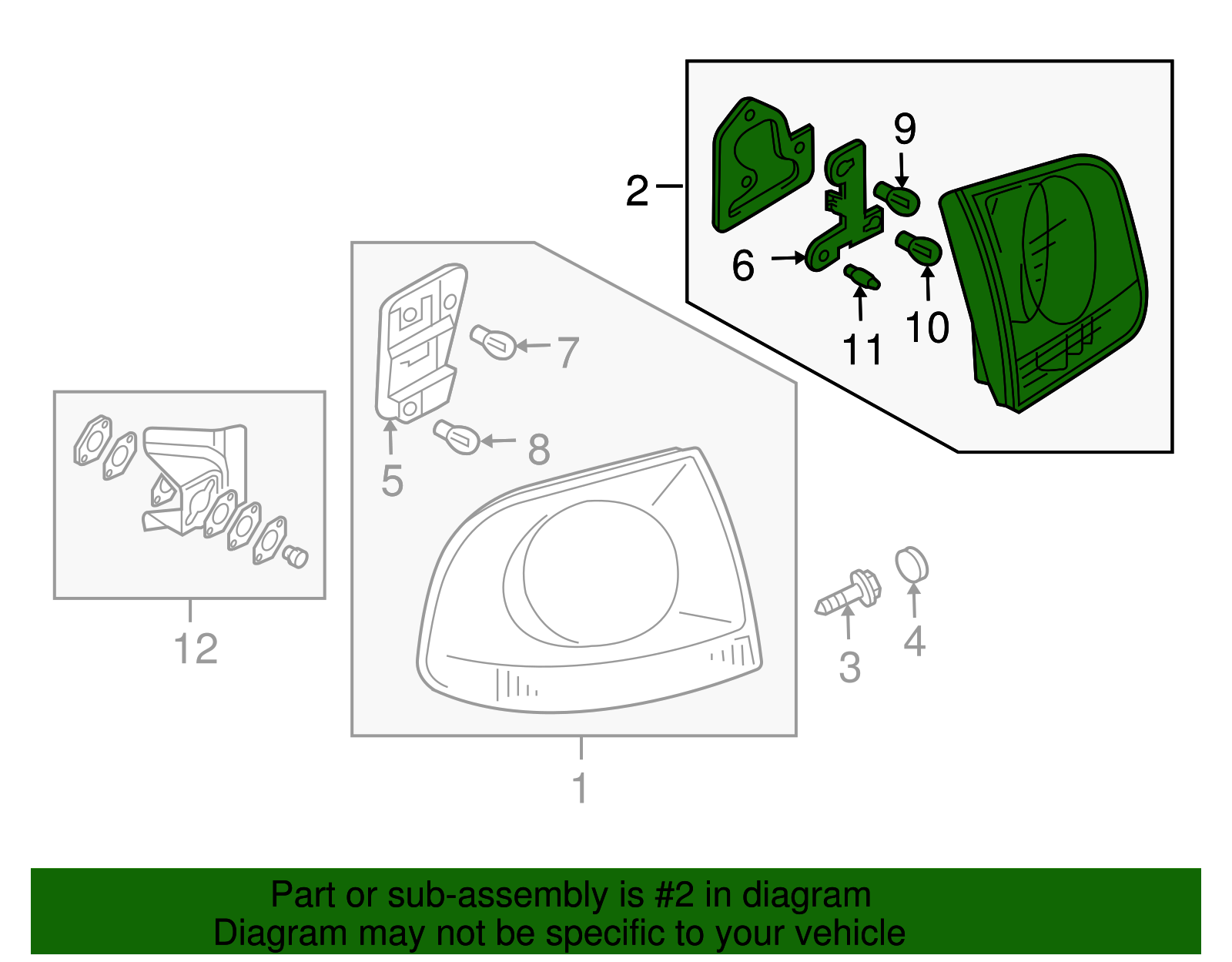 Tail Lamp Assembly - Volkswagen (7L6-945-093-S)