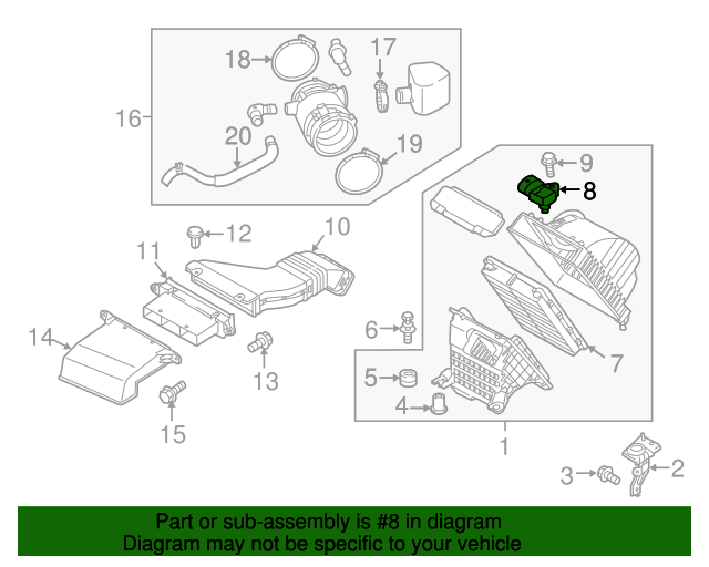 393002B000 Map Sensor 20072024 Kia Kia.Parts Store