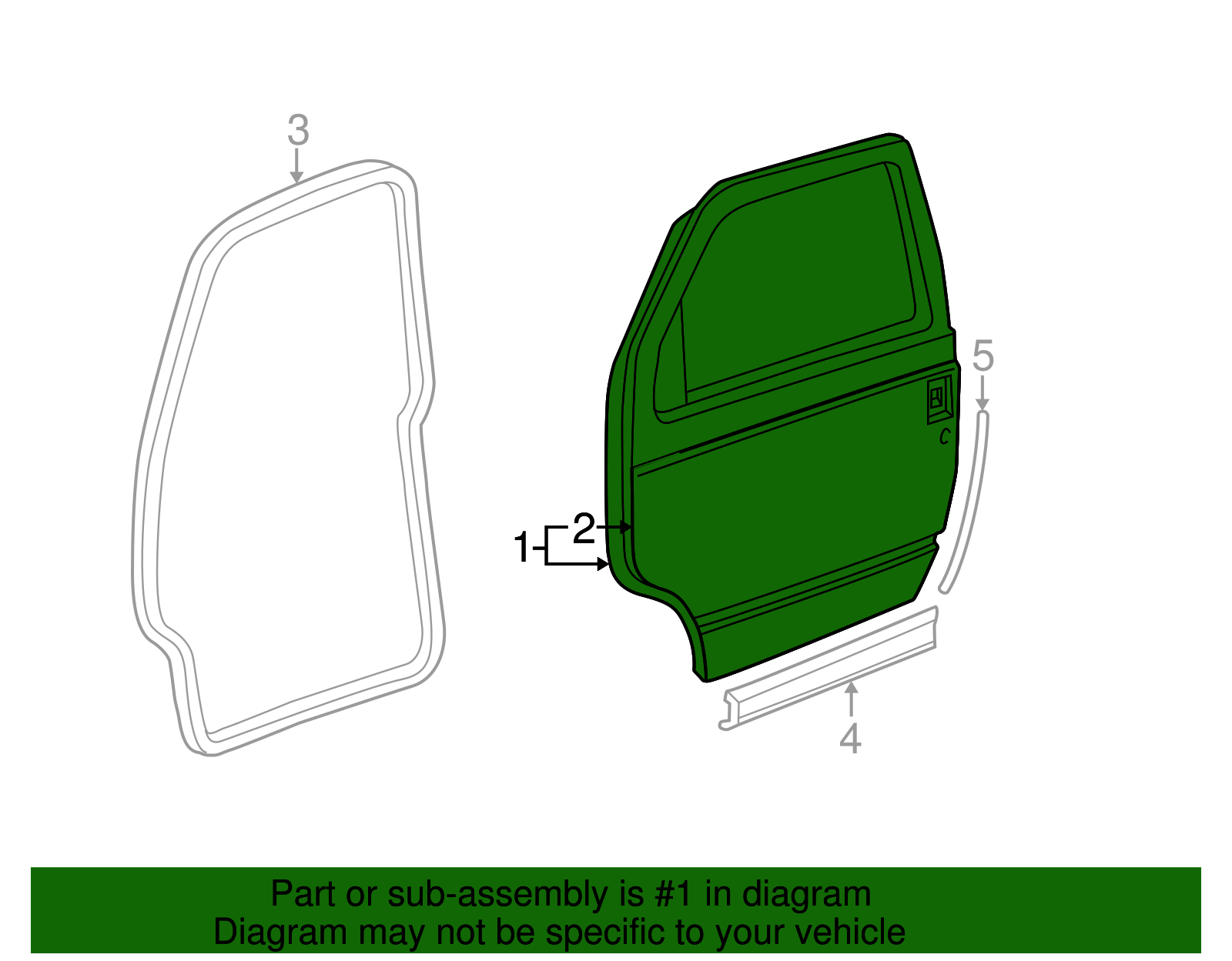 Door Shell - GM (89025434)