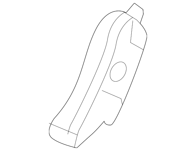 Black 3rd Row Driver Side Seat Hinge Finish Cover - GM (84309943)