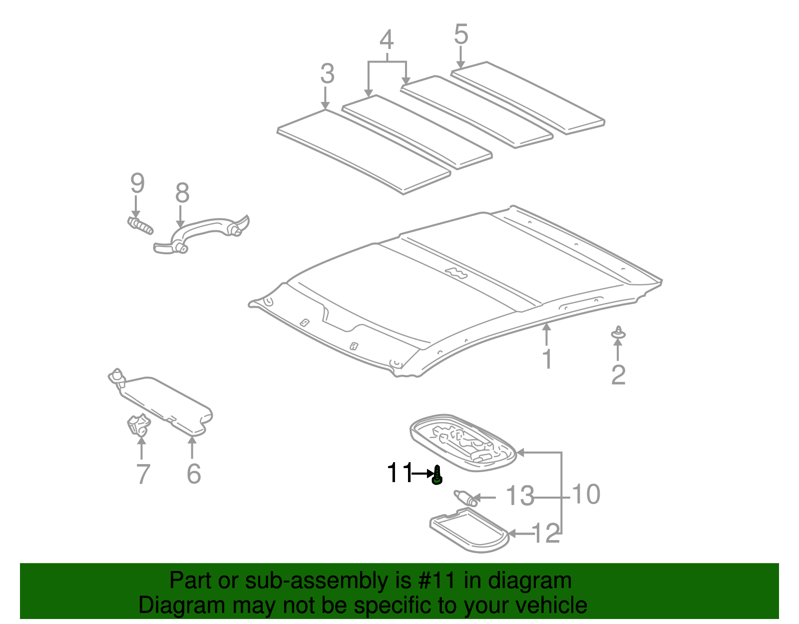 Dome Lamp Screw - Toyota (93540-14516)