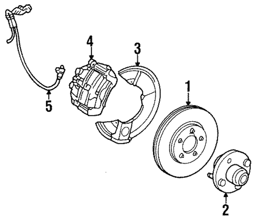 Disc Brake Rotor - Ford (YF1Z-1V125-CA)
