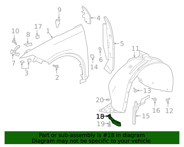 84815581 Front Driver Side Tire Front Air Deflector 20202023 Cadillac