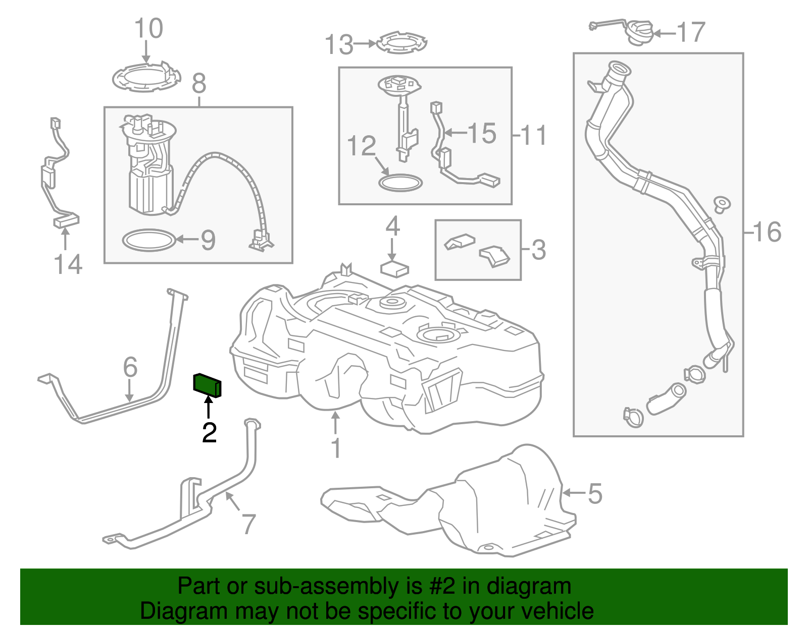 Fuel Tank Insulator - GM (95080136)