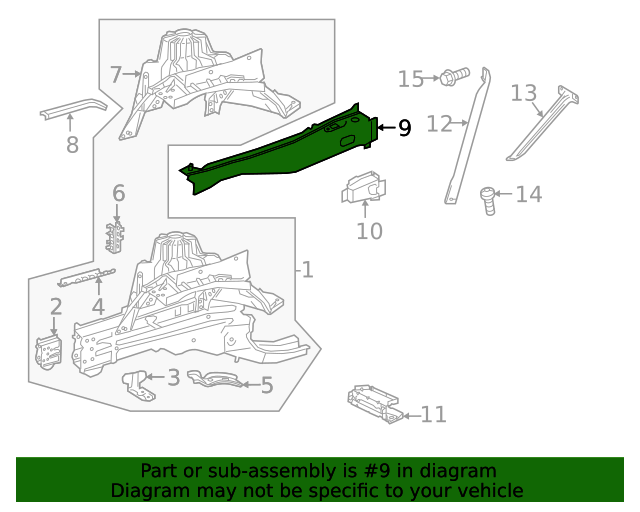 253-630-51-01 - Upper Rail 2016-2023 Mercedes-Benz | Mercedes-Benz 
