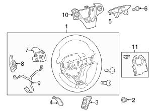 2012-2017 Toyota Steering Damper 45713-33210 | OEM Parts Quick