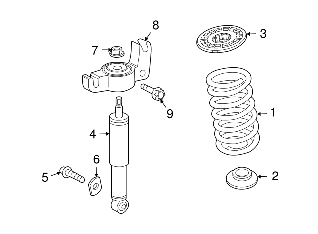 Genuine Shock Absorber for 2009-2011 Saab | Part# 12848627 | Over 