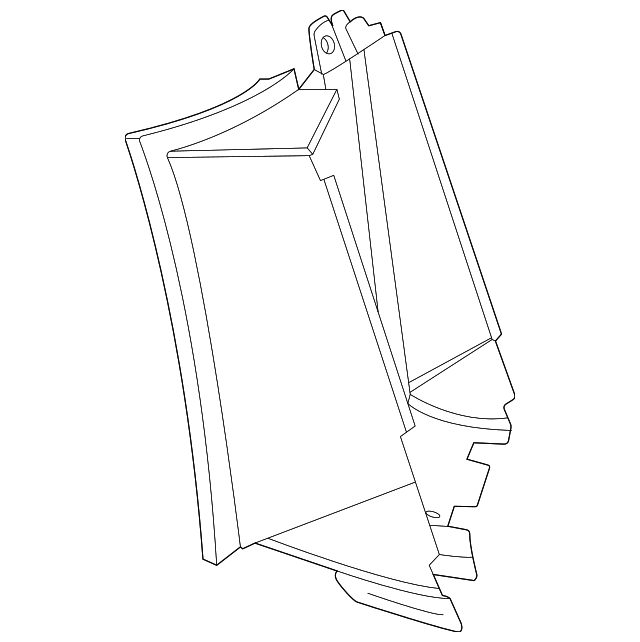 Passenger Side Auxiliary Radiator Front Outlet Duct - GM (84039935)