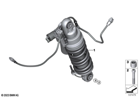 Spring Strut, Mounted Parts for 2024 BMW-Motorrad R 1300 GS | OEM  