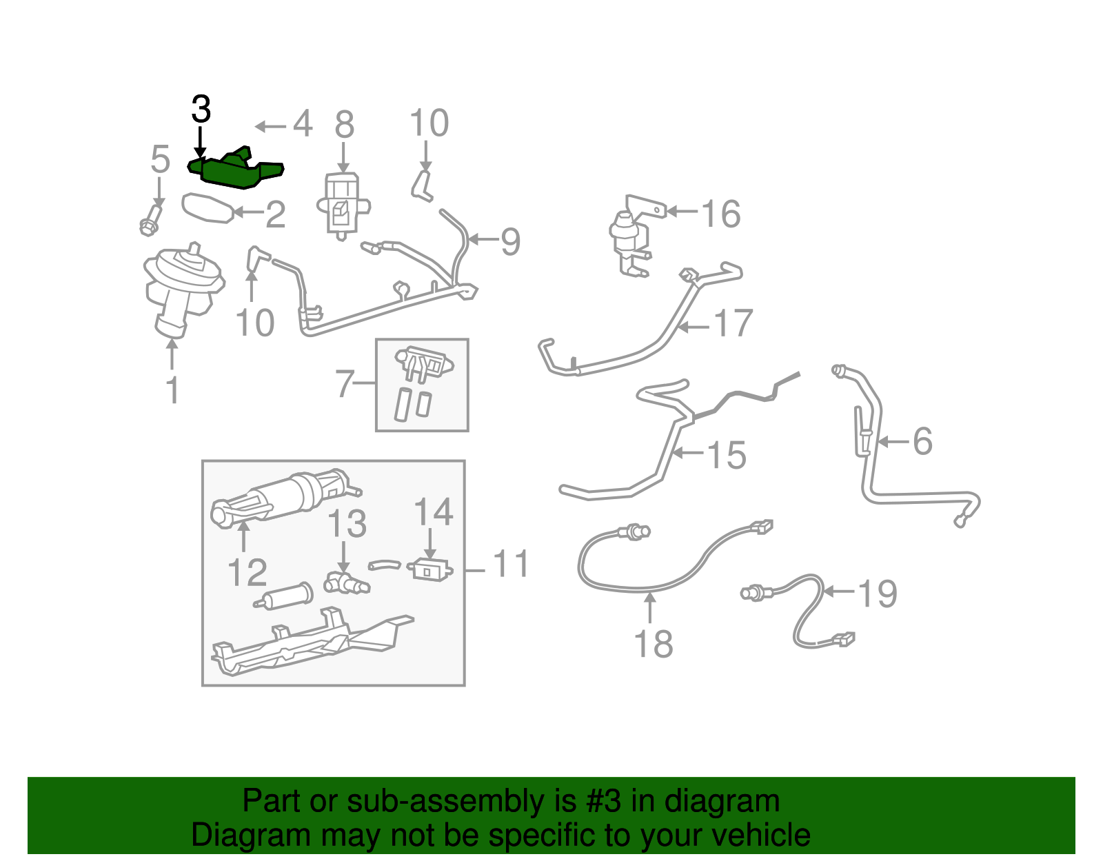 Connector Tube - Ford (YL8Z-9E470-CA)