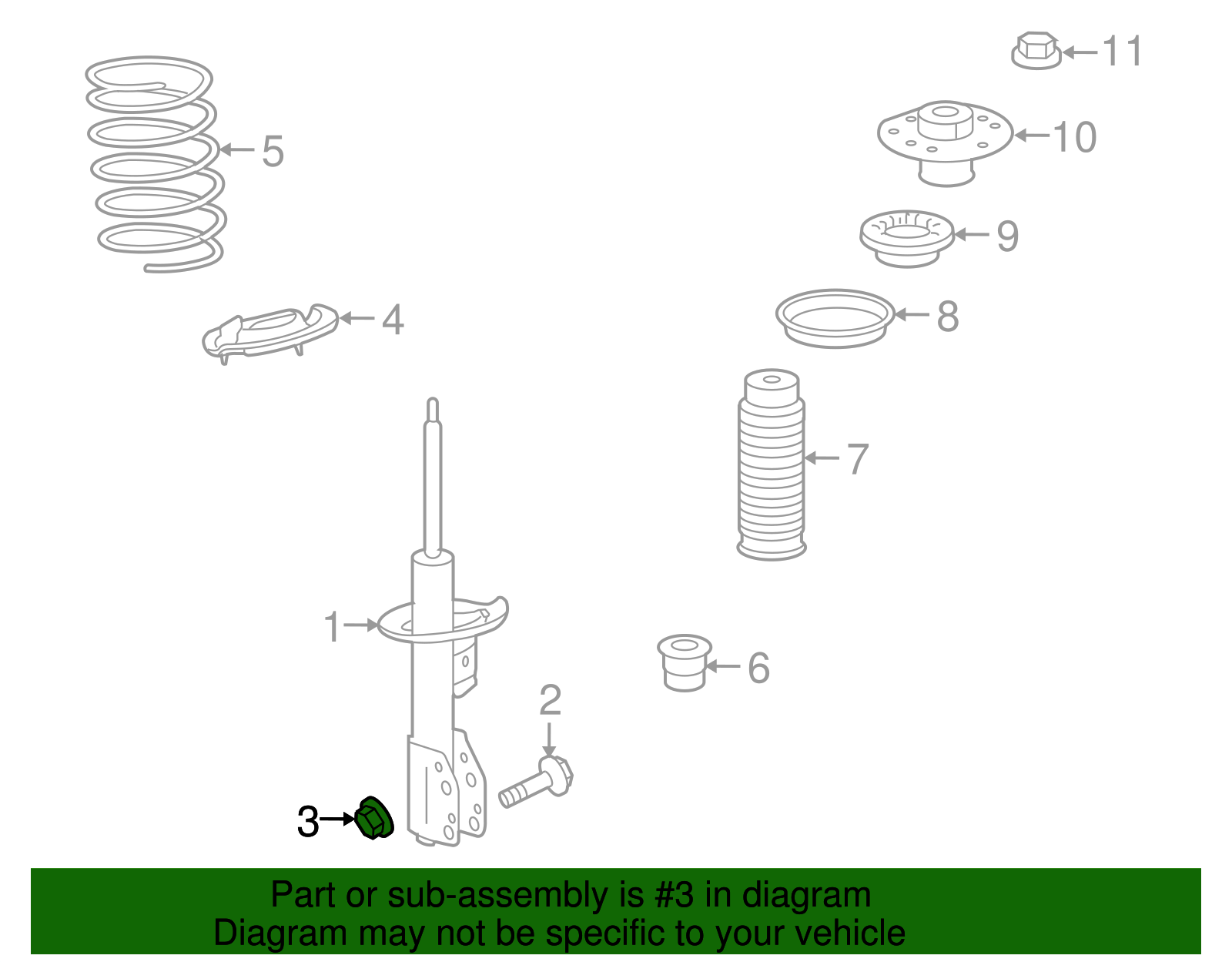 Multi-Purpose Nut - GM (11516382)