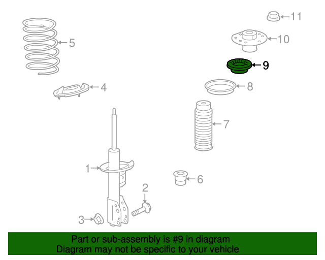 Strut Bearing GM (20827102)