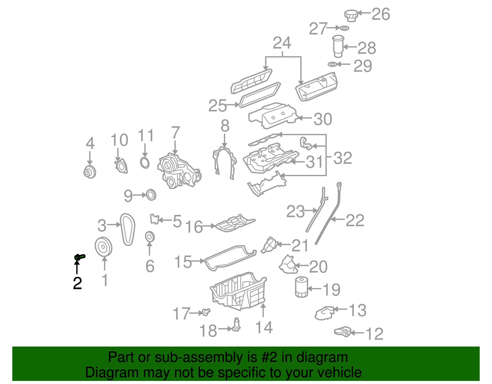 Crankshaft Balancer Bolt - GM (11570965)