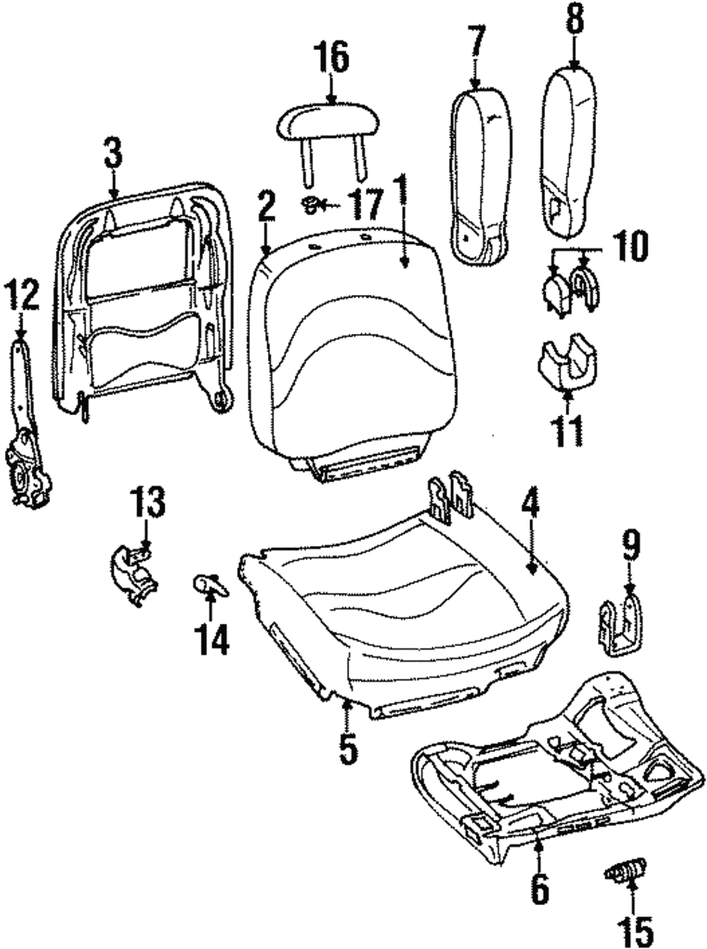 Seat Frame - Ford (YW7Z-5463101-DA)