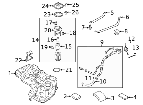 Fuel System Components for 2020 Kia Telluride Kia.Parts Store