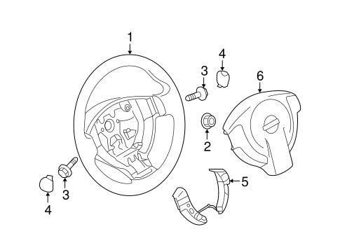 Steering Wheel & Trim for 2011 Nissan Rogue #0