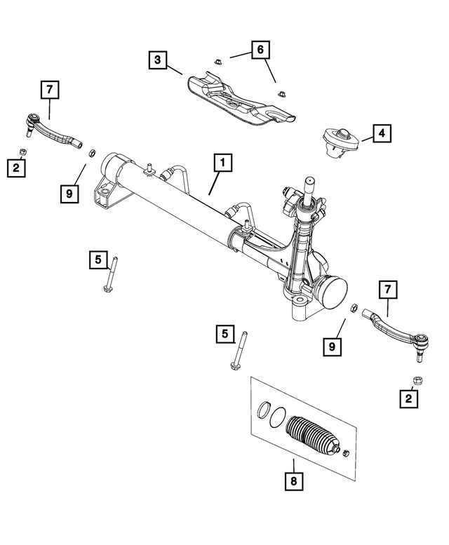 20142021 Ram Rack And Pinion Gear 68440710AA Mopar eStore