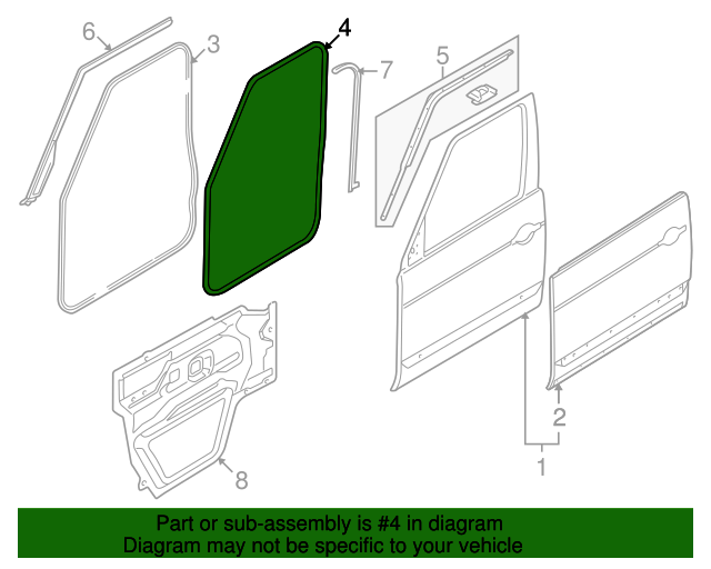 Genuine OEM Body Weather-Strip Part# LR014294 Fits 2003-2012 Land Rover ...