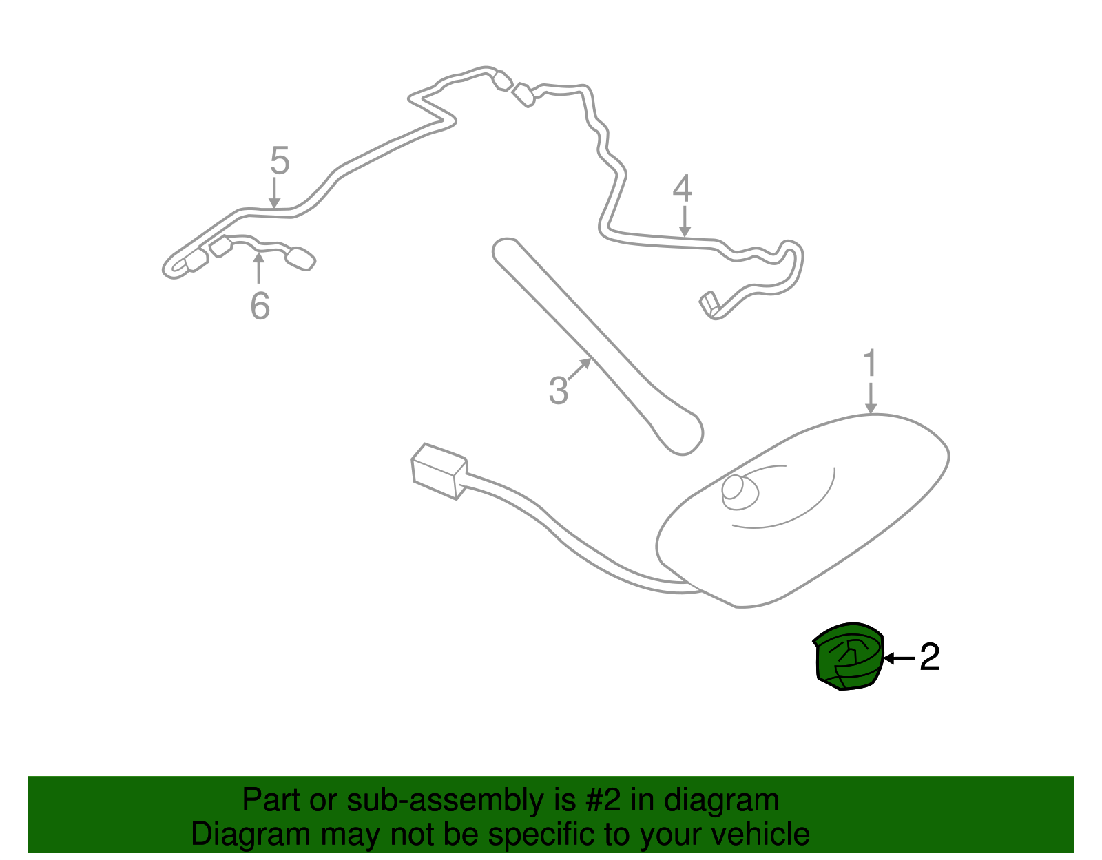 Antenna Assembly Nut - Scion (SU003-02662)