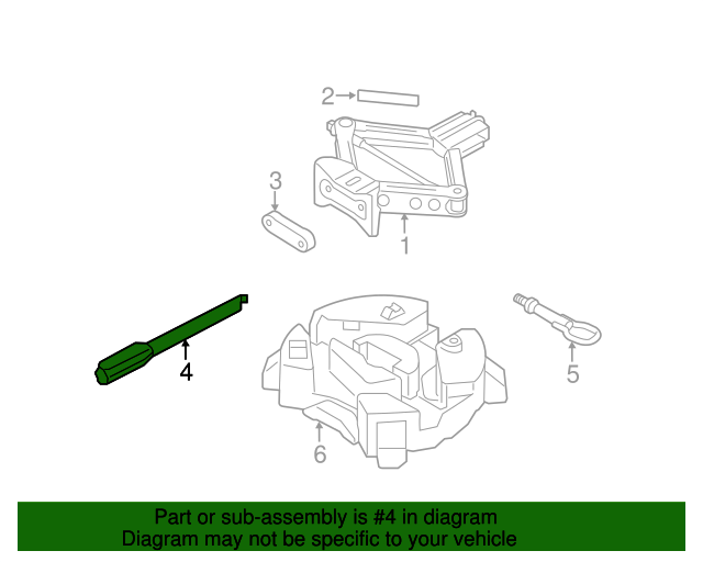 20122022 Ford OEM Lug Wrench DM5Z17032A OEM Ford Parts