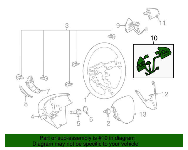 20102015 Mazda Fog Lights, Switch BBM366122