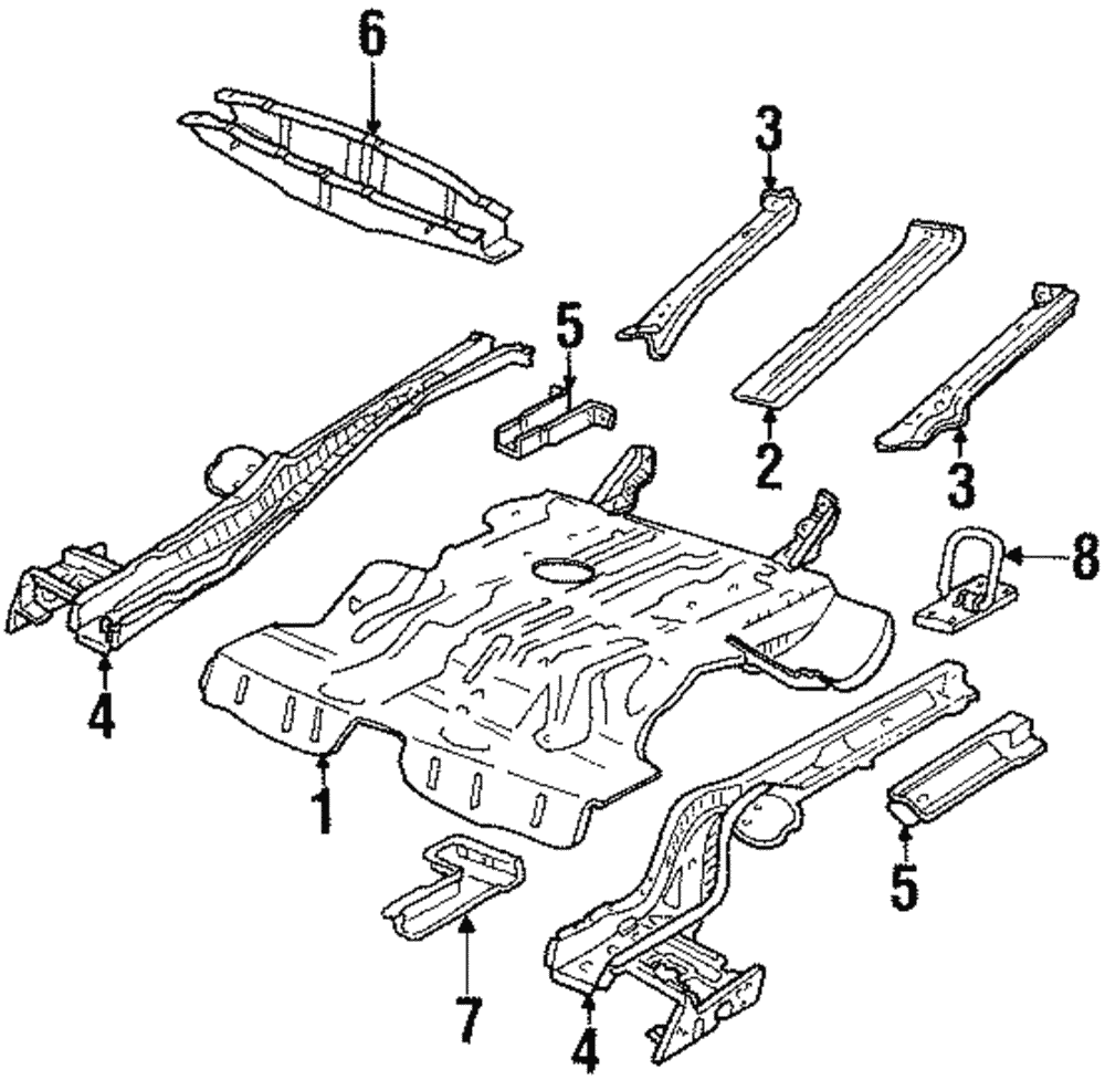 Extension, Rear C/Mbr - GM (90493151)