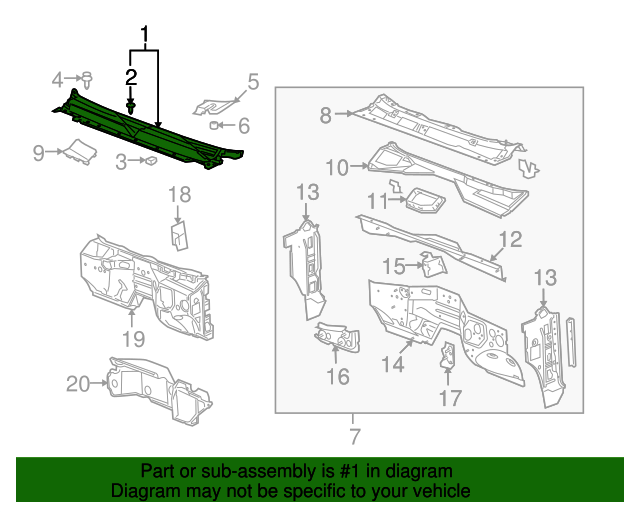 Buy Genuine GM Auto Parts Panel (Part 25872303) GM Parts Store