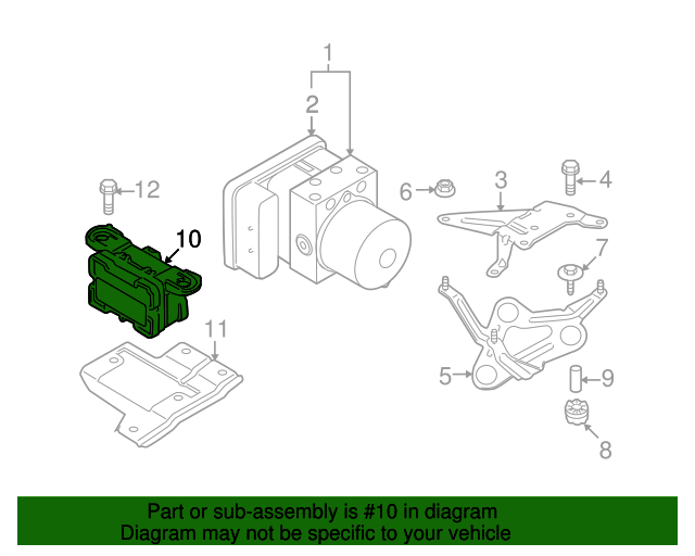 Genuine BMW 34526850375 Electronic Stability System Control