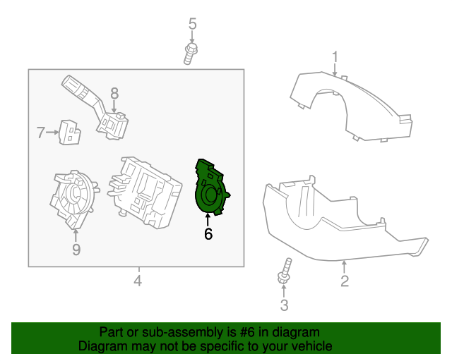 BB5Z3F818A Steering Wheel Position Sensor 20112016 Ford Ford