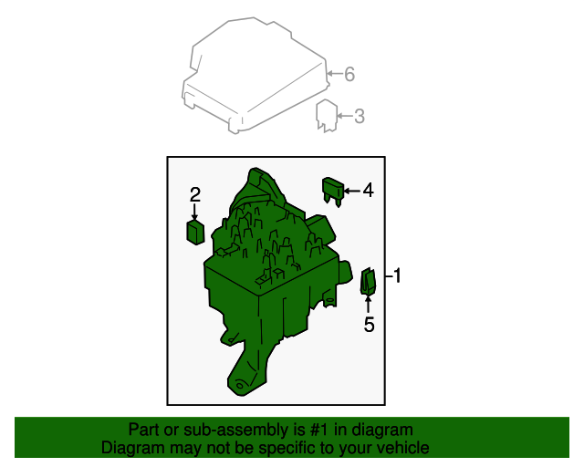 2017 Subaru BRZ Fuse Box Main 81402CA004 Subaru Parts Plus
