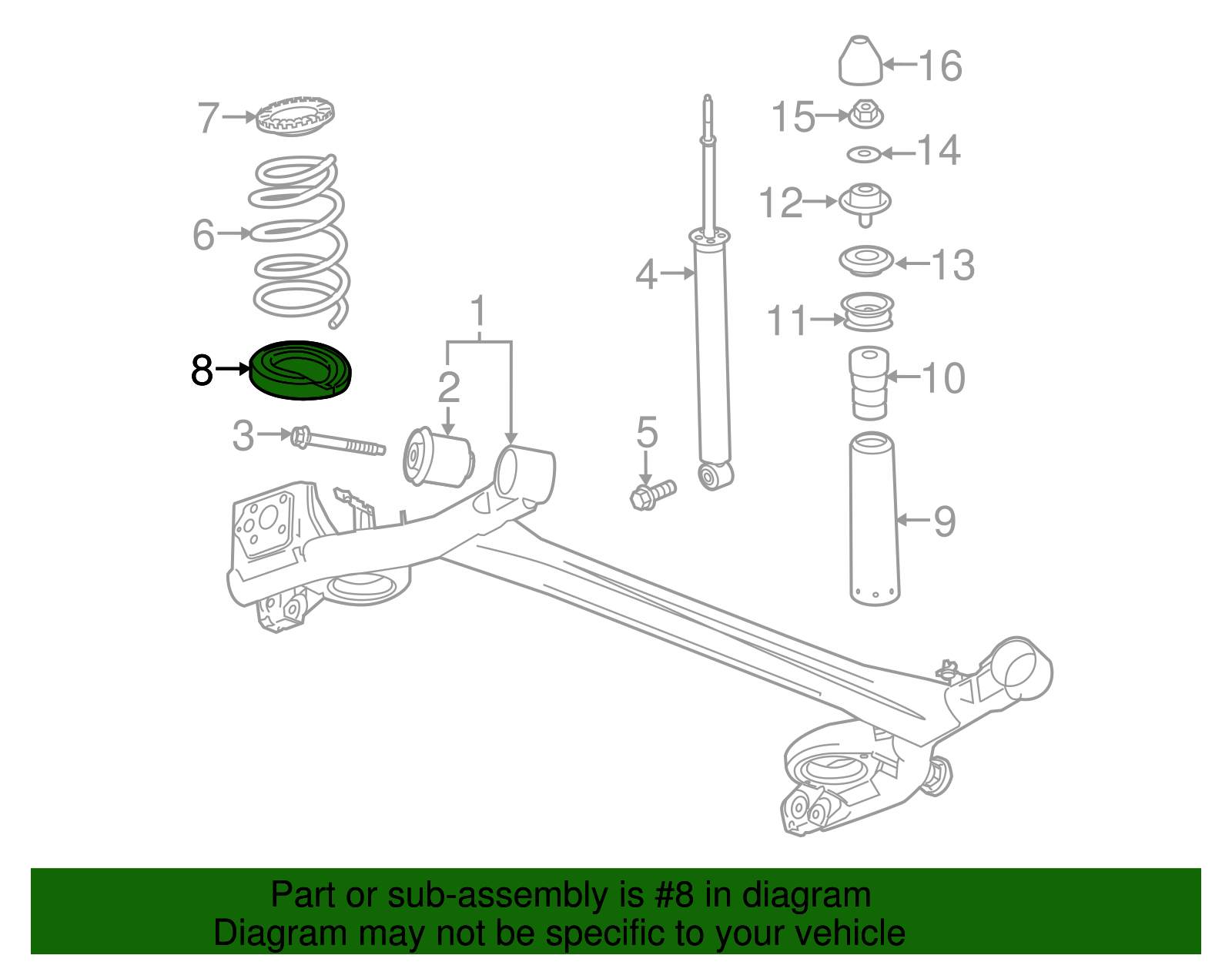 Coil Spring Insulator - GM (96591239)